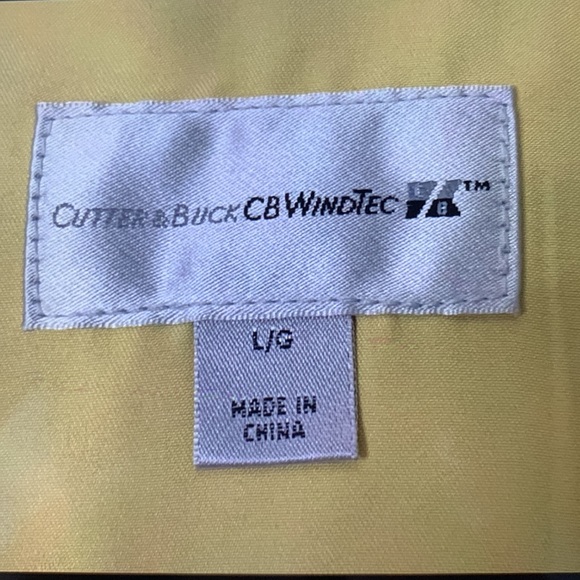 * NEW* Cutter& Buck Yellow Water Repellent Golf Jacket Size XXL - Picture 4 of 9